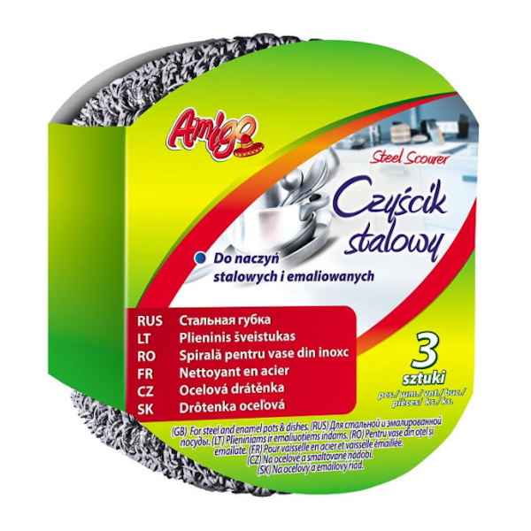 czyscik stalowy Amigo do naczyń metalowych i emaliowanych, druciak.png