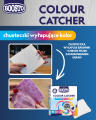 Chusteczki wyłapujące kolor Boosto Colour Catcher (15 szt.). Skutecznie pochłaniają barwniki z wody i chronią ubrania przed przypadkowym zafarbowaniem. Zobacz efekt przed i po praniu czerwonych tkanin – pierz wielobarwne pranie bezpiecznie i bez stresu!
