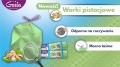 Nowość! Pistacjowe worki na śmieci Gosia z taśmą ściągającą (35 l i 60 l). Innowacyjna struktura 3D zapewnia ultraelastyczność i wysoką odporność na rozrywanie. Wytrzymałe, szczelne i wygodne w wiązaniu. Wybierz sprawdzone, sprytne patenty Gosia!